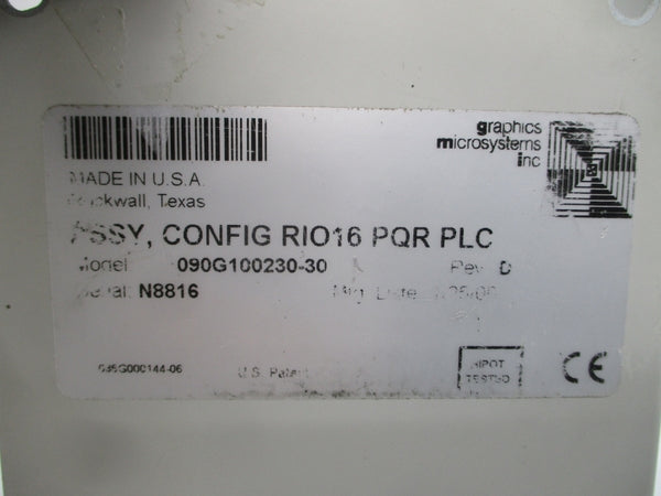 GRAPHICS MICROSYSTEMS 090G100230-30 24V REV. D UNMP
