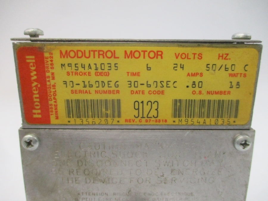 HONEYWELL M954A1035 24V .80A 6S REV. C UNMP