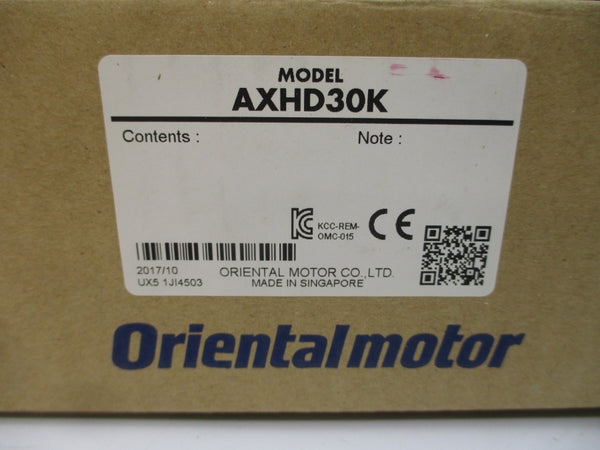 ORIENTAL MOTOR AXHD30K 24VDC NSMP