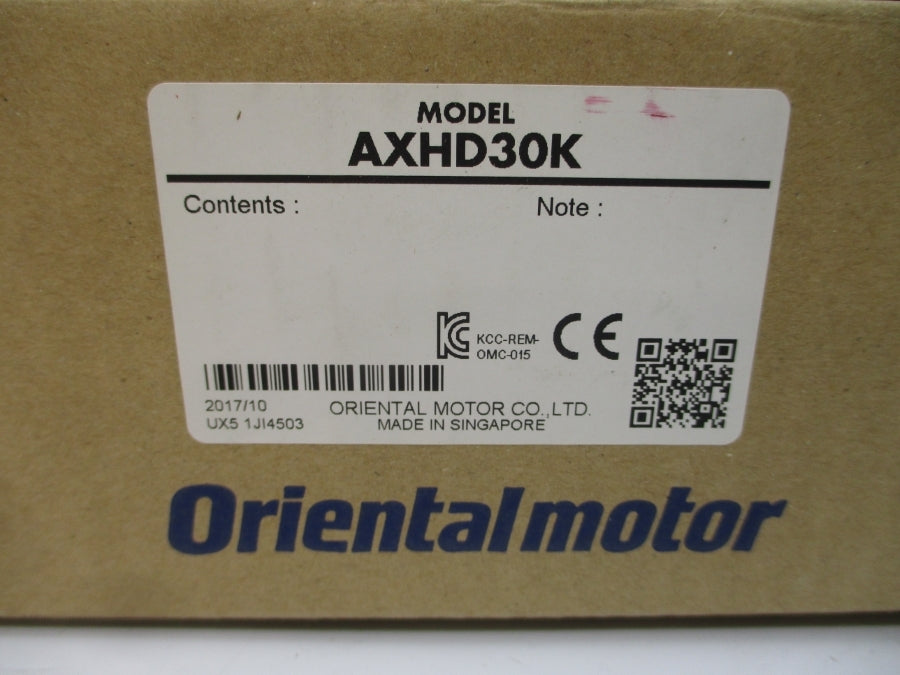 ORIENTAL MOTOR AXHD30K 24VDC NSMP