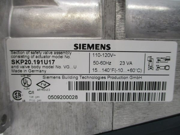 SIEMENS SKP20.191U17 110-120V NSNP