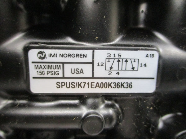 IMI NORGREN SPUS/K71EA00K36K36 110/120V 150PSI 3/8" NSMP