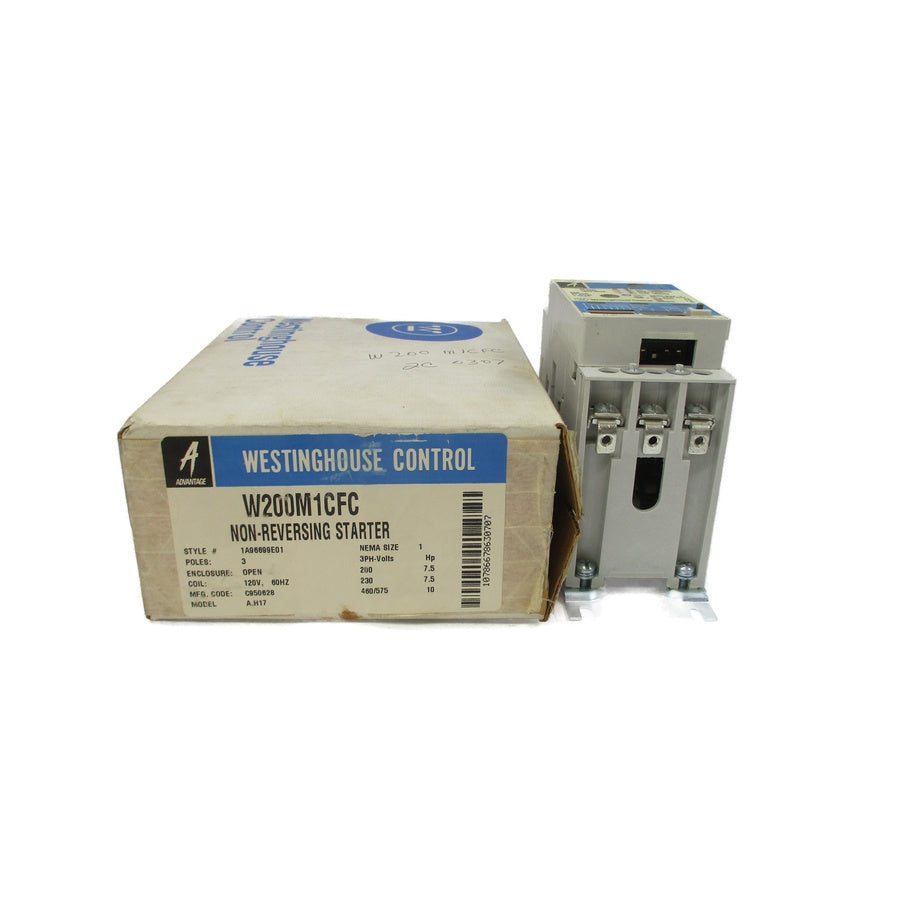 WESTINGHOUSE W200M1CFC 1A96699E01 120V 3.43-27A NSMP