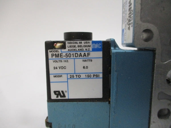 MAC 821C-PM-501DA-142AF 24VDC 25-150PSI NSMP