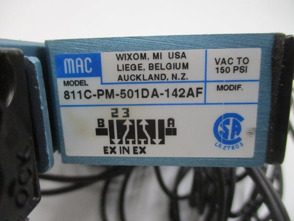 MAC 821C-PM-501DA-142AF 24VDC 25-150PSI NSMP