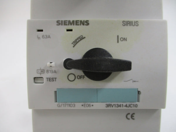 SIEMENS 3RV1341-4JC10 600VAC 63A NSMP