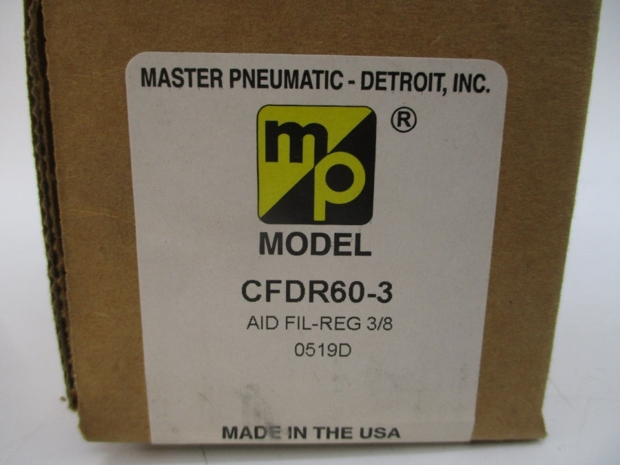MASTER PNEUMATIC CFDR60-3 0-100PSI 125'F 3/8" NSMP