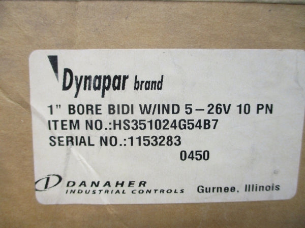 DYNAPAR HS351024G54B7 5-26V 1" NSMP