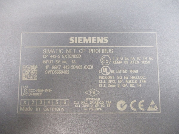 SIEMENS 6GK7443-5DX05-0XE0 5V 1A NSMP