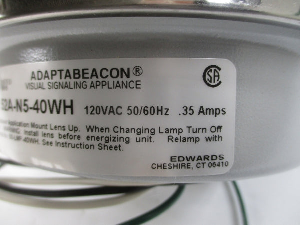 EDWARDS 52A-N5-40WH 120VAC .35A NSNP