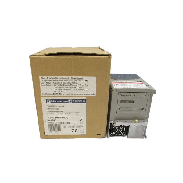 TELEMECANIQUE ATV28HU18M2U 208/230VAC 9.3/8.6A NSMP