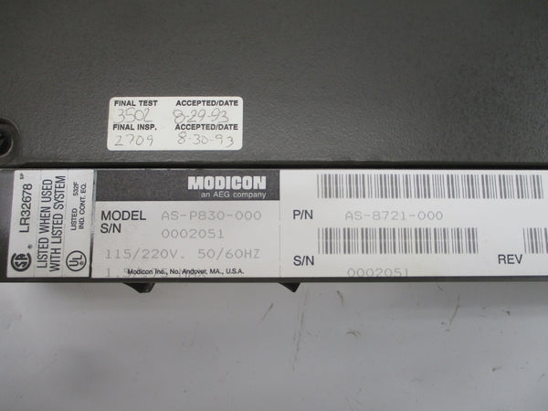 MODICON AS-P830-000 115/220V UNMP