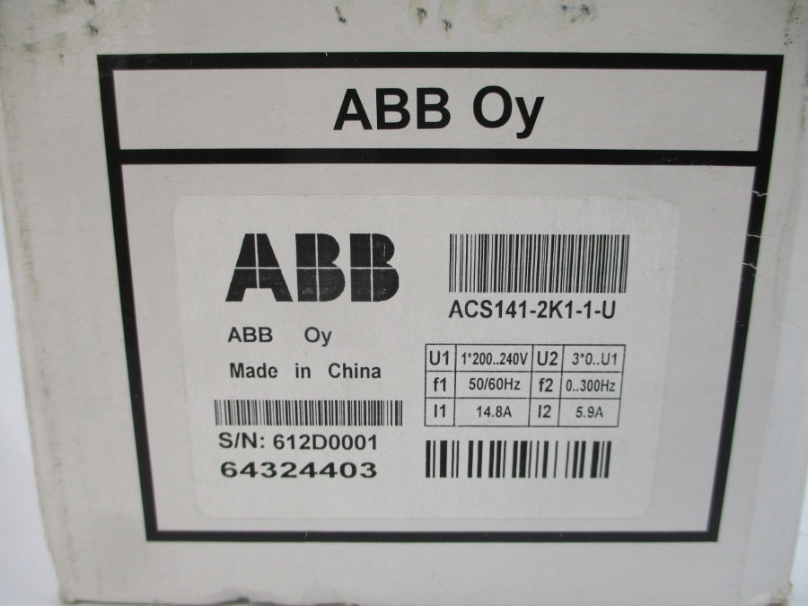 ABB ACS141-2K1-1-U 200-240V 14.8A NSMP