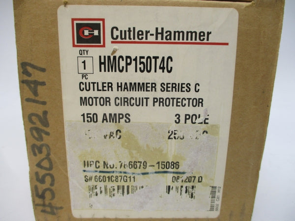 CUTLER HAMMER HMCP150T4C 6601C87G11 SER. C 600VAC 150A NSMP