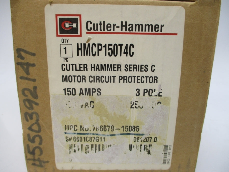 CUTLER HAMMER HMCP150T4C 6601C87G11 SER. C 600VAC 150A NSMP