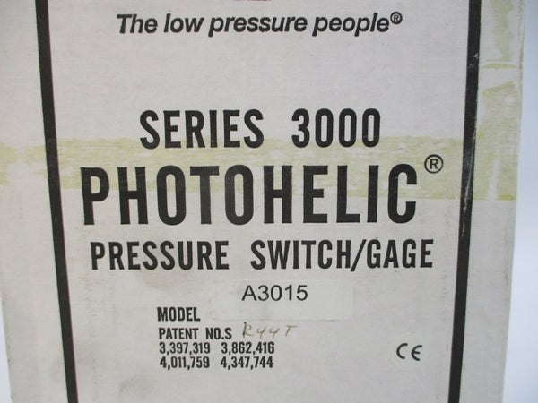 DWYER A3015 120/240VAC 10A 25PSI NSMP