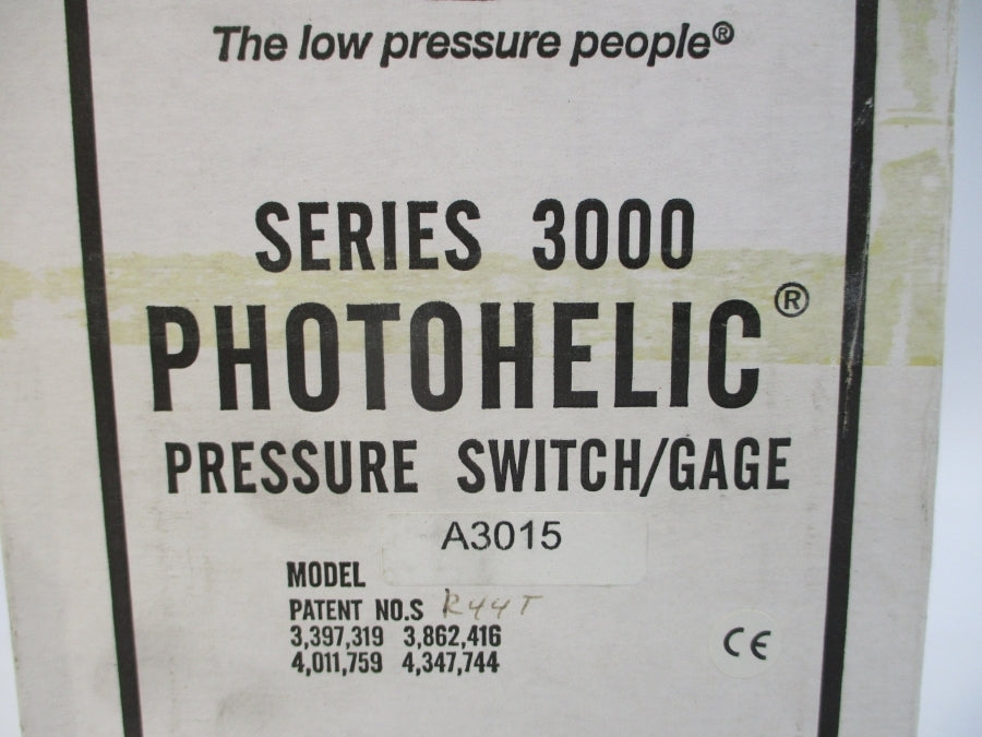 DWYER A3015 120/240VAC 10A 25PSI NSMP