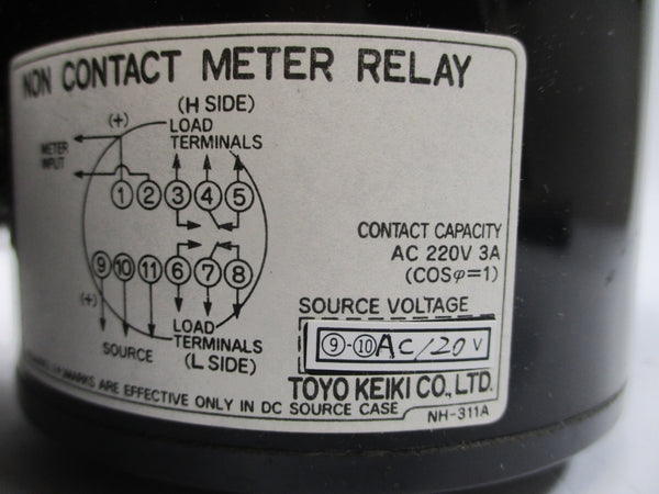TOYO KEIKI MHV-11NA CA4052 220VAC 3A NSNP