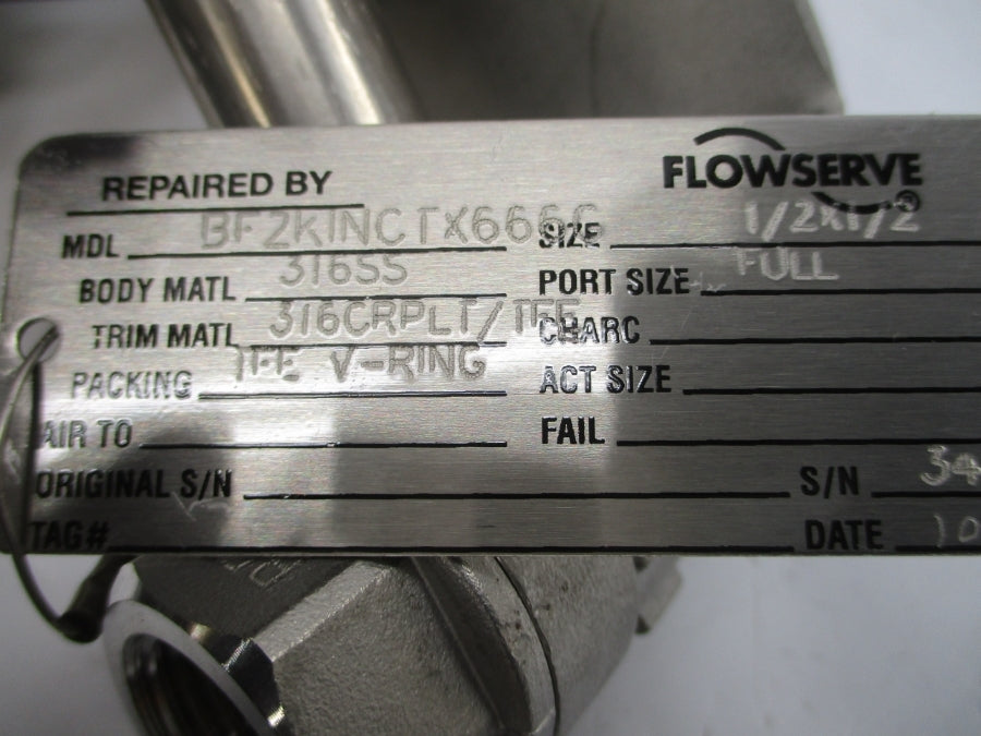 FLOWSERVE B063C06 EF8320G184 BF2KINCTX666G 110/120V 150PSI 1/2" UNMP