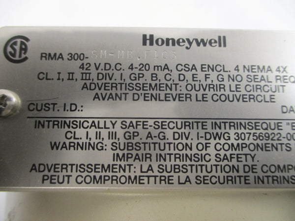 HONEYWELL RMA300-SM-MB.F1C3 42VDC NSNP