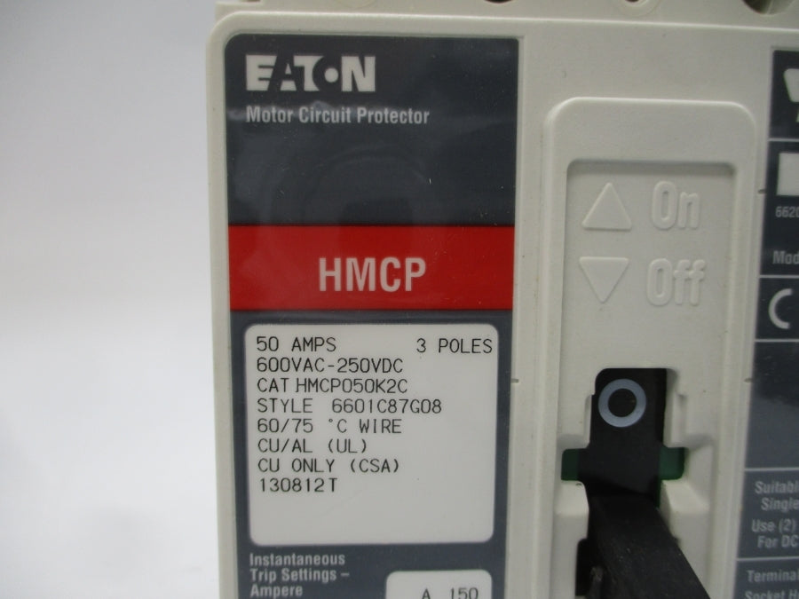 EATON HMCP050K2C 6601C87G08 600VAC 50A NSNP