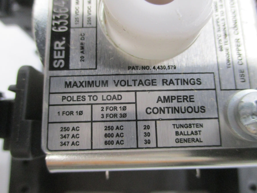 ASCO 91862031 110-120V 30A NSNP