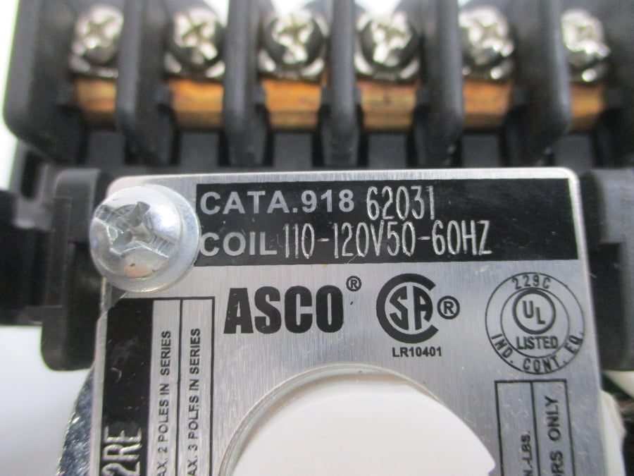 ASCO 91862031 110-120V 30A NSNP