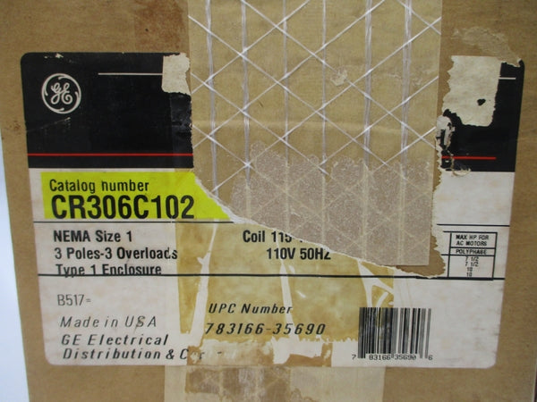 GENERAL ELECTRIC CR306C102 SER. A 110/115-120V 27A (BK/YL) NSMP