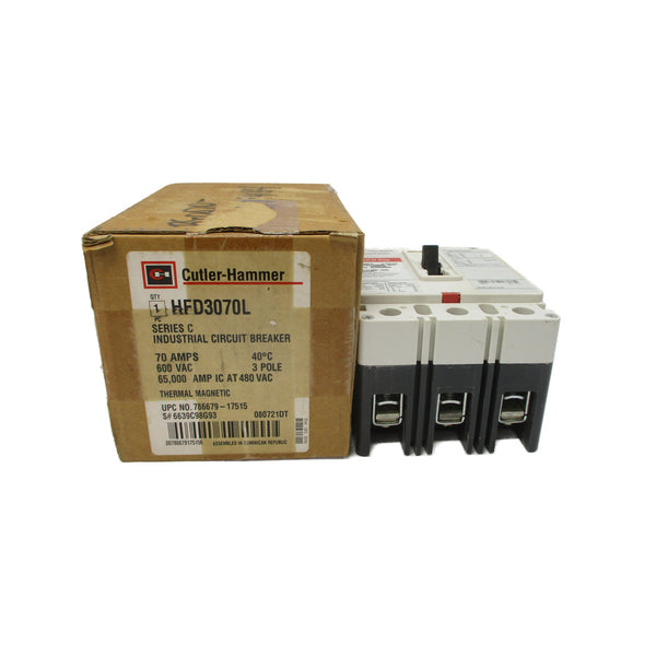 CUTLER HAMMER HFD3070L SER. C 600VAC 70A NSMP