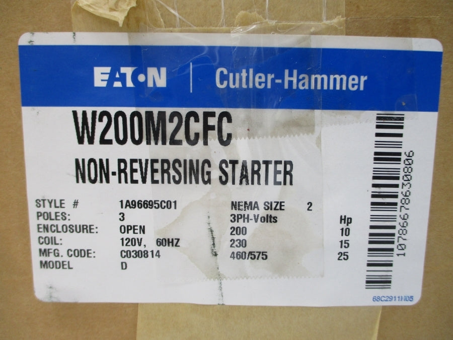 EATON W200M2CFC 1A96695C01 120V 45A NSMP