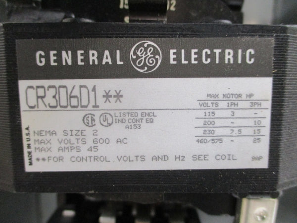 GENERAL ELECTRIC CR306D102 110/115-120V 45A (GR/WH) NSMP