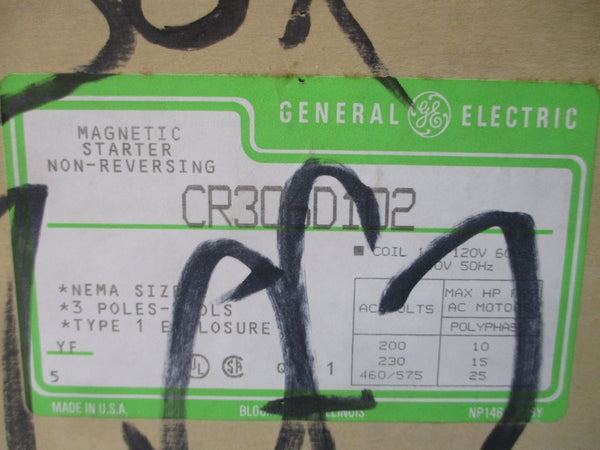 GENERAL ELECTRIC CR306D102 110/115-120V 45A (GR/WH) NSMP