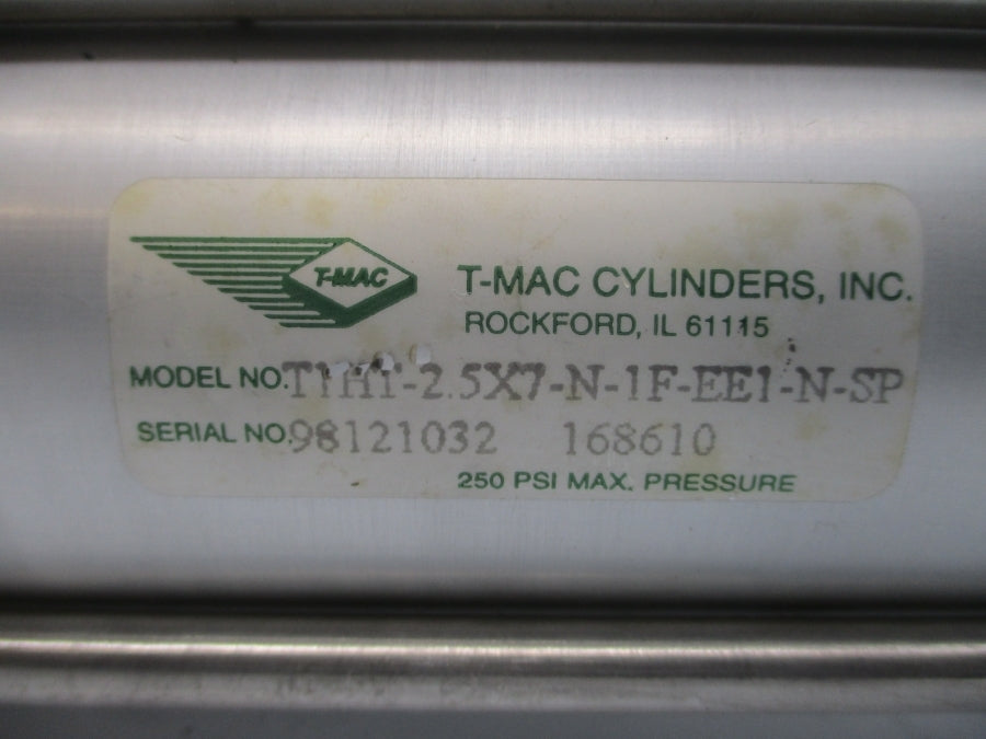 T-MAC CYLINDERS T1HT-2.5X7-N-1F-EE1-N-SP 250PSI NSNP