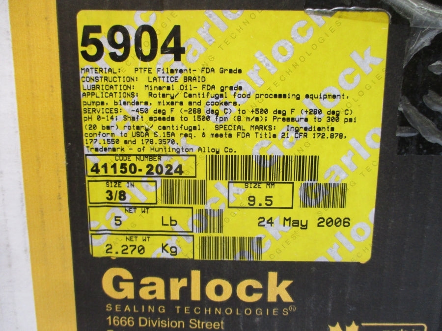 GARLOCK 5904 41150-2024 3/8" NSMP