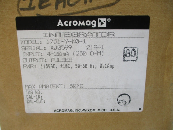 ACROMAG 1751-Y-K0-1 115VAC 0.1A NSMP