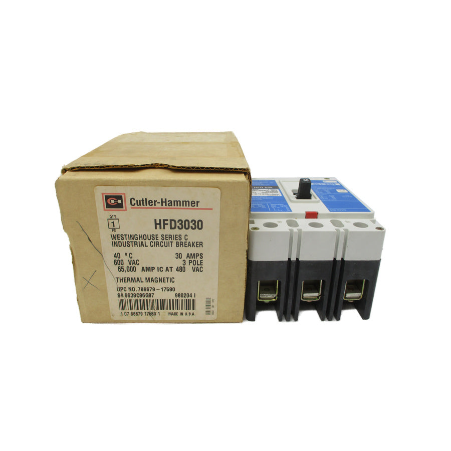 CUTLER HAMMER HFD3030 6639C86G87 SER. C 600VAC 30A NSMP