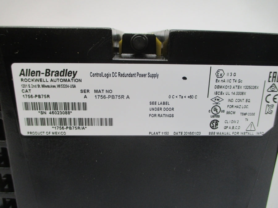 ALLEN BRADLEY 1756-PB75R SER. A NSMP
