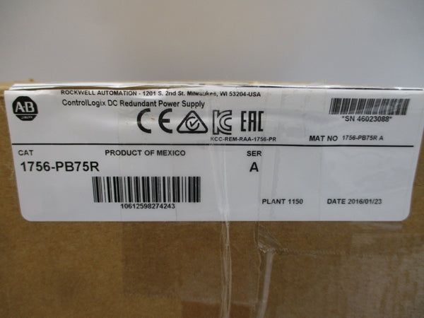ALLEN BRADLEY 1756-PB75R SER. A NSMP