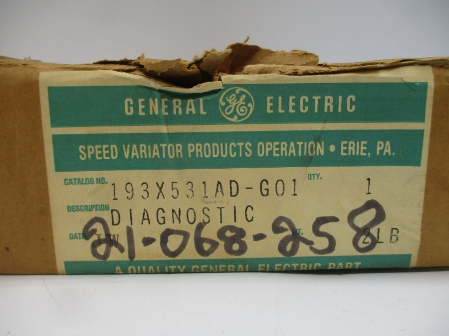 GENERAL ELECTRIC 193X531AD-G01 NSMP