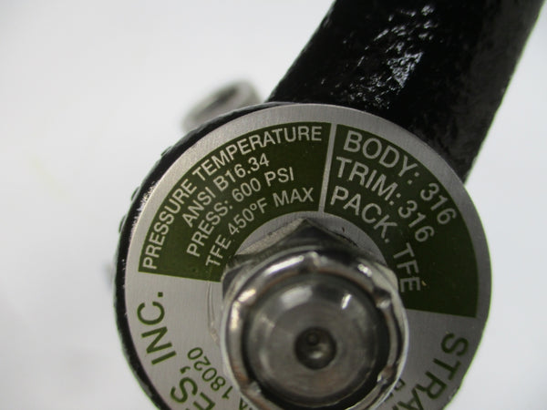 STRAHMAN VALVES SV800 600PSI NSNP