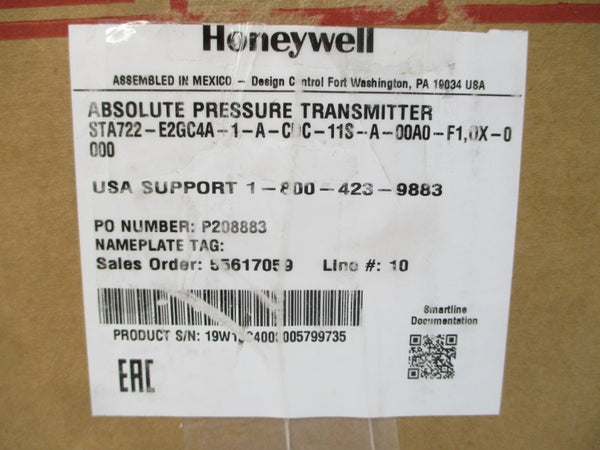 HONEYWELL STA722-E2GC4A-1-A-CDC-11S-A-00A0-F1.0X-0000 11-42VDC NSMP