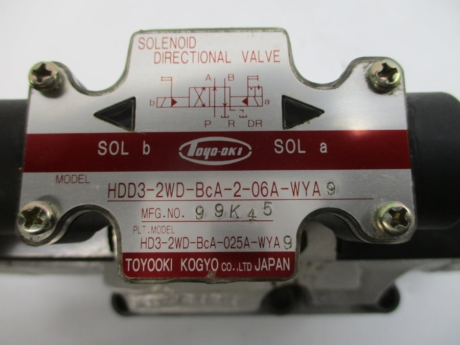 TOYOOKI KOGYO HDD3-2WD-BCA-2-06A-WYA9 99K45 115VAC NSNP