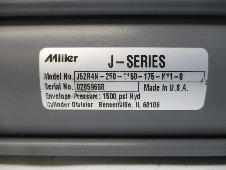 MILLER J52R4N-250-1150-175-N11-0 SER. J 1500PSI UNMP