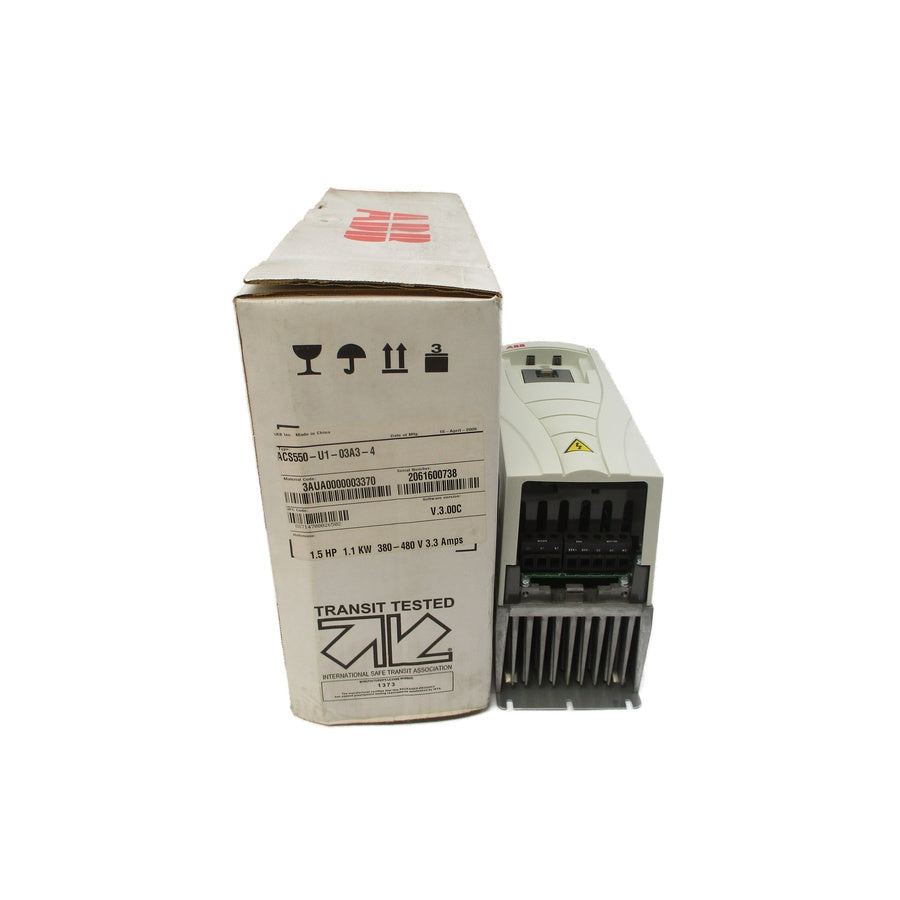 ABB ACS550-U1-03A3-4 F/W V.3.00C 380-480VAC 3.3A NSMP