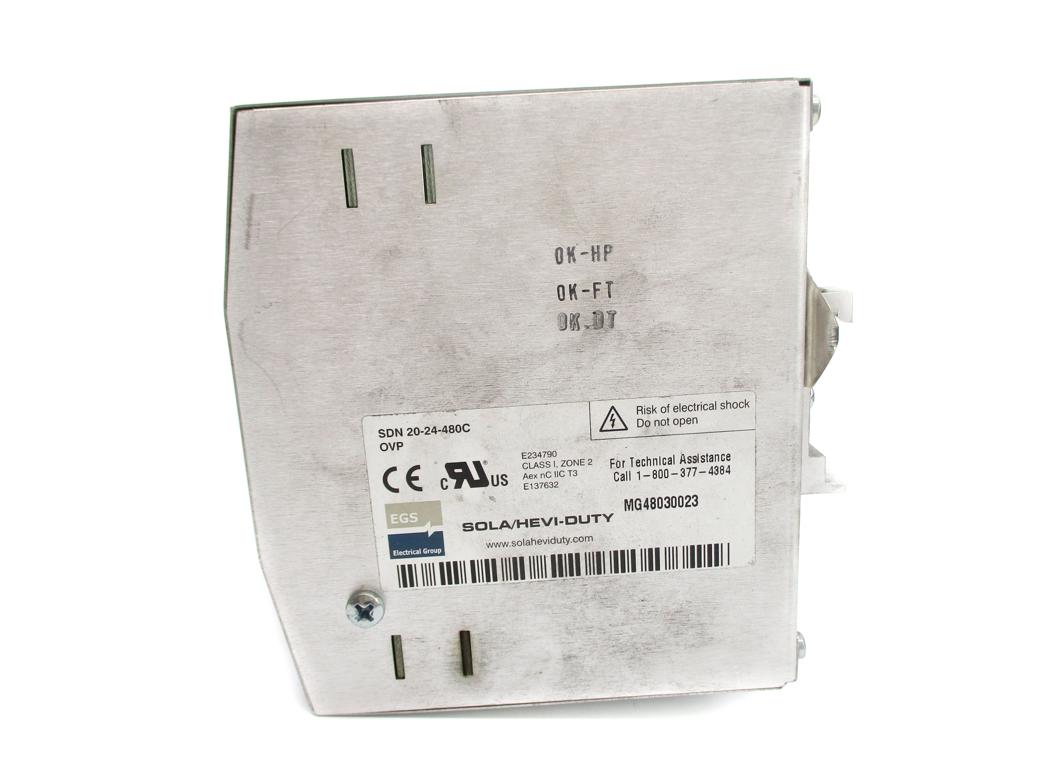 SOLA SDN20-24-480C 380/500VAC 1.7/1.5A NSNP