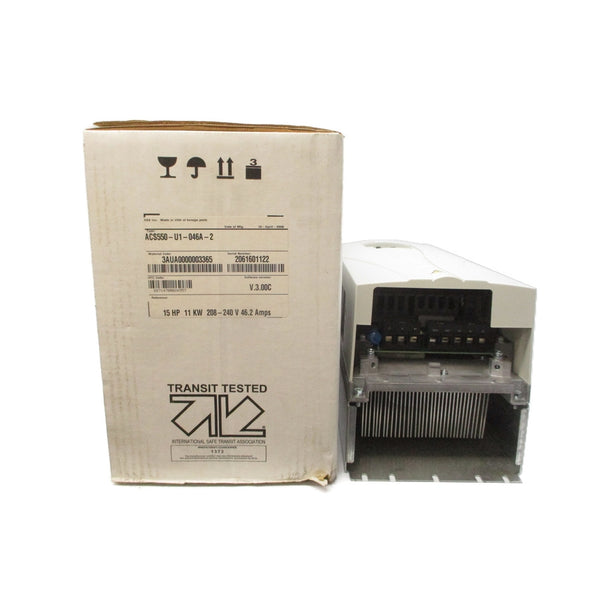 ABB ACS550-U1-046A-2 F/W V.3.00C 208-240VAC 46.2A NSMP