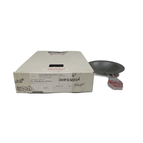 BS&B SAFETY SYSTEMS S-90 RDHFG5001N 500PSI 100'F 6" NSMP