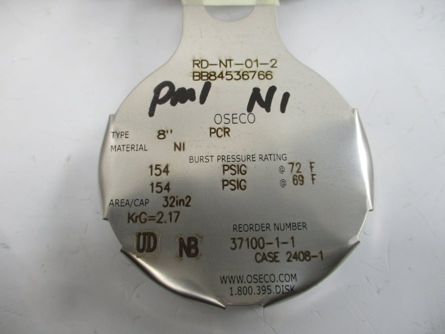 OSECO PCR RD-NT-01-2 154PSI 69/72'F 8.00" NSMP