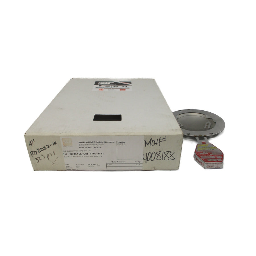 BS&B SAFETY SYSTEMS RLS RDZD32-1R 323PSI 72'F 4" NSMP