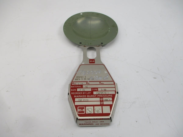 BS&B SAFETY SYSTEMS S-90 RDNT01-3 150PSI 200'F 2" NSMP